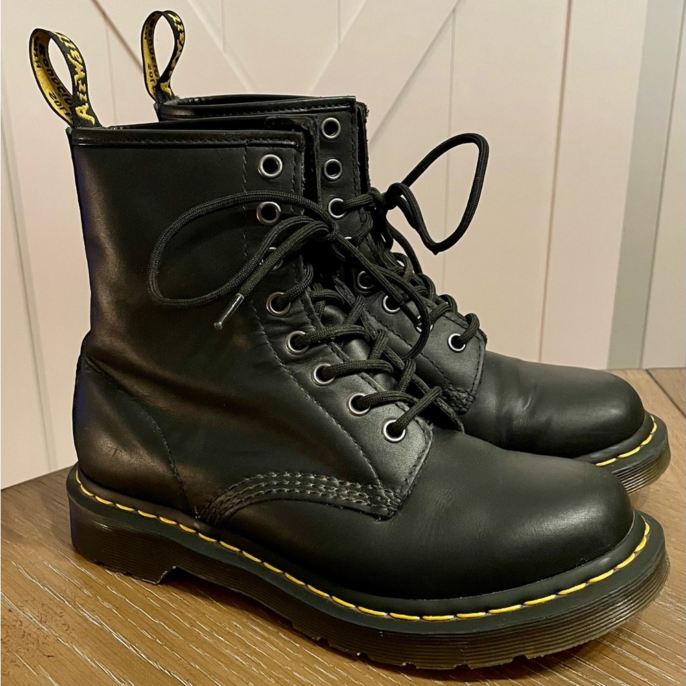 Dr. Martens Women's 1460 W Nappa Leather Combat Boots